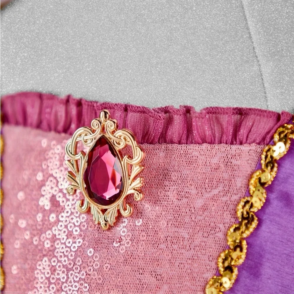 Official 💯 Original Disney Store Europe Rapunzel Costume from Tangled Rare SZ 4 - Picture 9 of 17